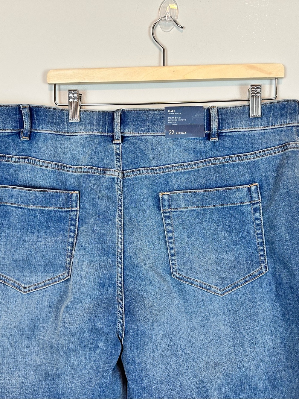 J.Jill Denim High Rise Flare Jeans Size 22 Davenport Wash Wide Leg NWT - Picture 6 of 13